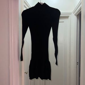 Black sweater dress